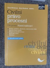 kniha Civilní právo procesní Řízení nalézací, Leges 2018