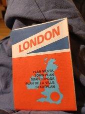 kniha London plán města , GKP Geodetický a kartografický podnik 1989