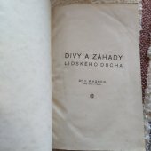 kniha Divy a záhady lidského ducha 1920