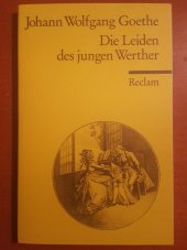 kniha Die Leiden des jungen Werther, Reclam 2001