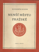 kniha Menší město pražské 51 kreseb tištěných světlotiskem, Orbis 1950