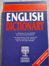 kniha English dictionary A dictionary of over 100.000clear and accurate definitions, Geddes & Grosset 1999