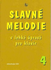 kniha Slavné melodie v lehké úpravě pro klavír 4., G & W 2012