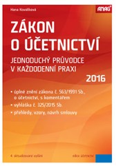 kniha Zákon o účetnictví 2016 – jednoduchý průvodce v každodenní praxi, Anag 2016