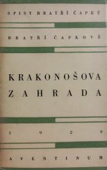 kniha Krakonošova zahrada, Aventinum 1929