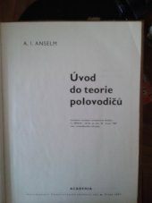 kniha Úvod do teorie polovodičů Vysokošk. příručka, Academia 1967