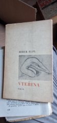 kniha Vteřina Sedm básní, Družstvo Moravského kola spisovatelů 1936