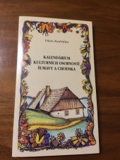 kniha Kalendárium kulturních osobností Šumavy a Chodska, MMM 1997