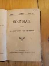 kniha Soumrak, Cyrilo-Methodějská knihtiskárna a nakladatelství V. Kotrba 1900