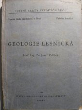 kniha Geologie lesnická [Určeno] pro posluchače fak. les., SPN 1954