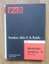 kniha Kritické projevy 11. - 1919-1921, Melantrich 1959