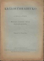 kniha Královéhradecko 1.dílu  - 2. část - Místopis soudního okresu královéhradeckého, Sbor pro zpracování a vydání monografie Královéhradecka 1931