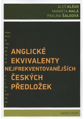 kniha Anglické ekvivalenty nejfrekventovanějších českých předložek, Karolinum  2012