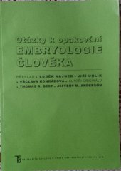 kniha Otázky k opakování embryologie člověka, Karolinum  2005