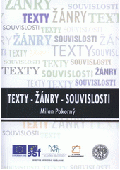 kniha Texty - žánry - souvislosti, Vlastimil Johanus 2012