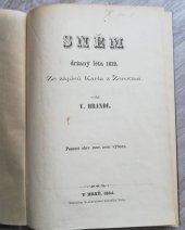 kniha Sněm držaný léta 1612, Nákladem kněhkupectví Antonína Nitše 1864