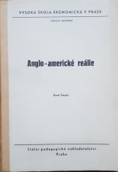 kniha Anglo-americké reálie Určeno pro posl. fak. obch., SPN 1978