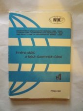 kniha Jména států a jejich územních částí = Spisok nazvanij gosudarstv i ich territorial'nych častej = The List of State Names and Their Territorial Parts, Kartografie 1981