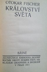 kniha Království světa Básně, Grosman a Svoboda 1911