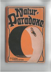 kniha Natur-Paradoxe, Druck und Verlag von B. G. Teubner 1921