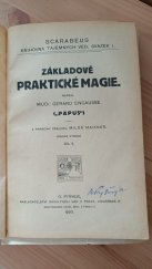 kniha Základové praktické magie II. díl, O. Pyšvejc, naladatelství okkultních věd v Praze 1920