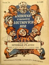 kniha Sindbad plavec Pohádka pro loutky podle 1001 noci o čtyřech jednáních a dohře, Vaněk & Votava 1934