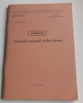 kniha Chemický materiál civilní obrany Pomůcka, Ministerstvo národní obrany 1984