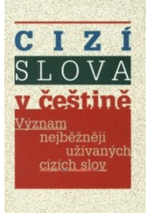 kniha Cizí slova v češtině význam nejběžněji užívaných cizích slov, BMSS-Start 2000