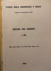 kniha Ruština pro ekonomy. Díl 1, Vysoká škola ekonomická 1992