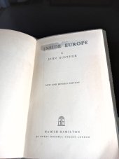 kniha Inside Europe, Hamish Hamilton London 1900