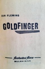 kniha Goldfinger, Melantrich 1969
