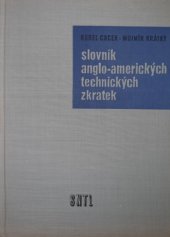 kniha Slovník anglo-amerických technických zkratek určeno prac. v techn. dokumentaci, SNTL 1961