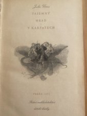 kniha Tajemný hrad v Karpatech Výpravná hra o devíti obrazech : Dle sujetu Julia Vernea : Pro čes. jeviště, Knapp 1908