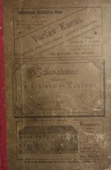 kniha Schematismus velkostatků v království Českém, Tiskem a nákladem knihtiskárny Jos. Baštáře 1894