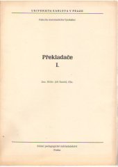 kniha Překladače I, SPN 1982