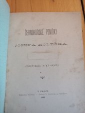 kniha Černohorské povídky Josefa Holečka. Díl I., J. Holeček 1892