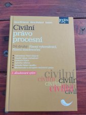 kniha Civilní právo procesní  Díl druhý: řízení vykonávací, řízení insolvenční, Leges 2018