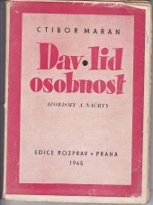 kniha Dav, lid, osobnost aforismy a náčrty, Propaganda 1945
