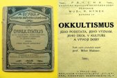 kniha Okkultismus jeho podstata, jeho význam, jeho úkol v kultuře a vývoji doby, Sfinx 1922