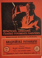 kniha Krajinářská fotografie, B. Kočí 1929
