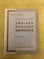 kniha Základy hudební harmonie, Theodor Mareš 1941