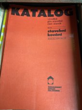 kniha Katalog výrobků pro stavební část staveb Nové výrobky, Československé středisko výstavby a architektury 1989