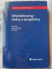 kniha Whistleblowing - závěry s perspektivy, Wolters Kluwer 2022