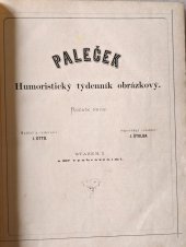 kniha Paleček- Humoristický týdenník obrázkový svázaný ročník první (1873), Otto J. 1873