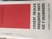 kniha Stručný přehled odbojového hnutí KSČ v Chlebovicích Památce Karla Pokludy, OV ČSPB 1985