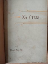 kniha Na útěku, J. Otto 1892