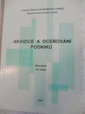 kniha Akvizice a oceňování podniků, Vysoká škola ekonomická 1992