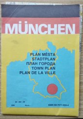 kniha München plán města : Stadtplan : plan goroda : town plan : plan de la ville, Geodetický a kartografický podnik 1990