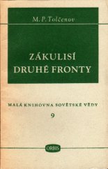 kniha Zákulisí druhé fronty, Orbis 1949