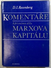 kniha Komentáře k prvnímu dílu Marxova Kapitálu, Svoboda 1983